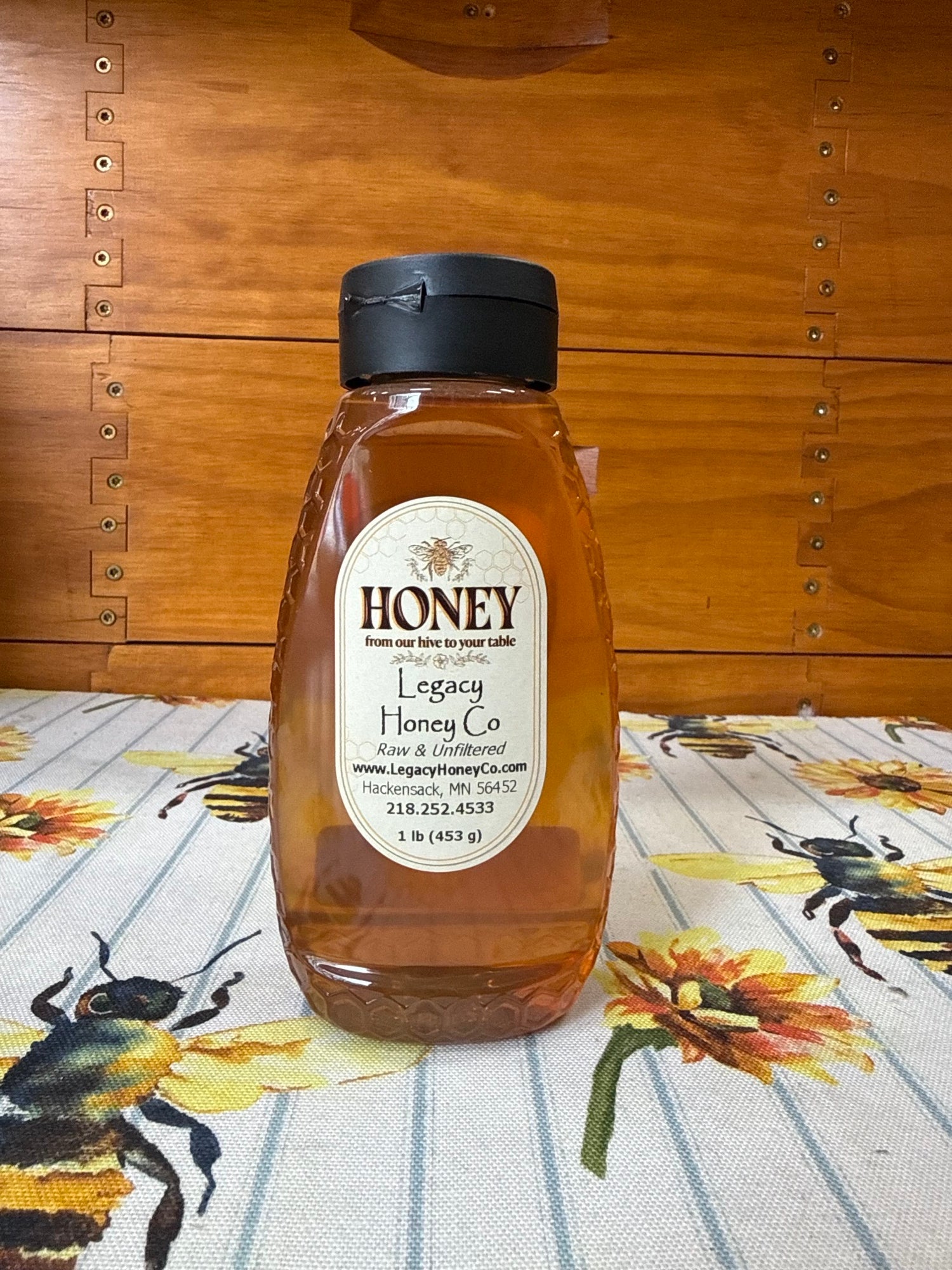 Legacy Honey Co - 1lb Raw Honey Dripless Lid